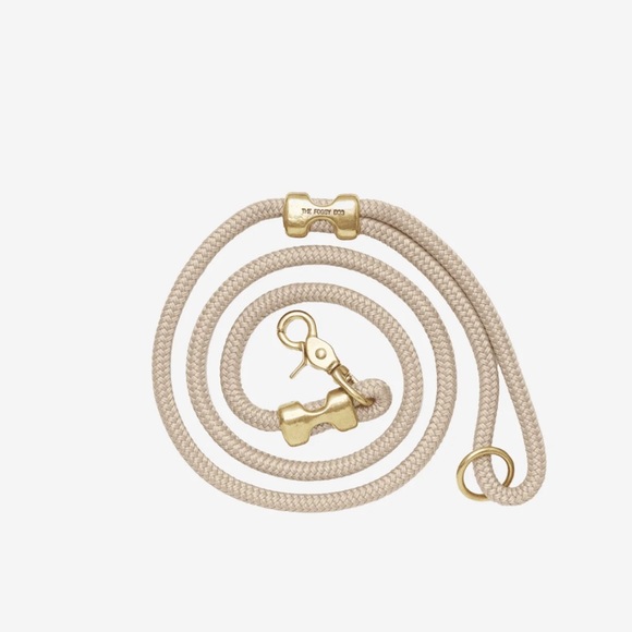 *SOLD* NWT Foggy Dog Marine Rope Petite Leash in Flax - Picture 4 of 5